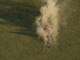 Illustration for article titled Watch a Soyuz "Soft Landing" from Gentle Detachment to Brutal Controlled Crash